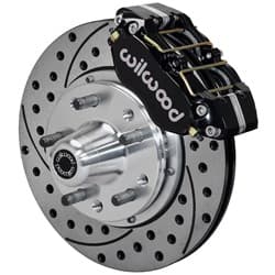 DUSTBOOT FRONT BRAKE KIT FORD MUSTANG FALCON, 11.00" DRILLED WILWOOD - 140-13343-D