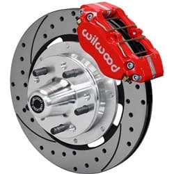 DUST BOOT FRONT BRAKE KIT FORD MUSTANG FALCON,12.19" DRILLED WILWOOD - 140-13344-DR
