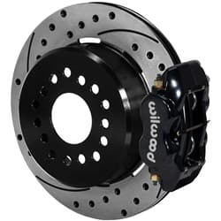 REAR BRAKE KIT FORD SMALL END 2.5" OFFSET DRILLED DISC WILWOOD - 140-9282-D