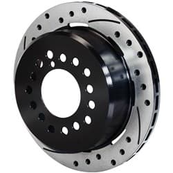 SRP 11" DRILLED ROTOR, L/H 5x 4.50-4.75-5.00", 1.91" O/S WILWOOD - 160-11375-BK