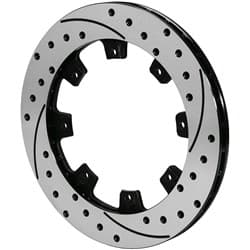 SRP ROTOR RH DRILLED & SLOTTED 11.75' DIA .81" WIDTH - BLACK WILWOOD / 160-7101-BK