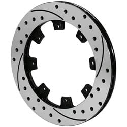 SRP ROTOR LH DRILLED & SLOTTED 11.75' DIA .81" WIDTH - BLACK WILWOOD / 160-7102-BK