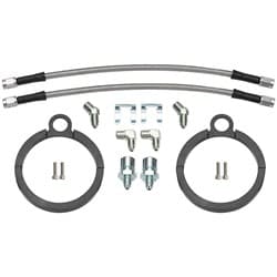 REAR AXLE FLEX HOSE MOUNTING KIT, 3" CLAMP ON, 12" HOSES WILWOOD - 220-17289