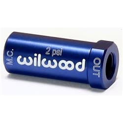 RESIDUAL PRESSURE VALVE, 2PSI BLUE, NO FITTINGS WILWOOD - 260-13706