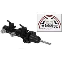COMPACT TANDEM REMOTE MASTER CYLINDER, 7/8" BORE, BLACK WILWOOD - 260-14241-BK