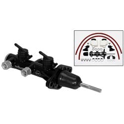 COMPACT TANDEM REMOTE MASTER CYLINDER, 1-1/8" BORE, BLACK WILWOOD - 260-14244-BK