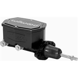 COMPACT TANDEM MASTER CYLINDER 7/8" BORE, BLACK, W/ PUSHROD WILWOOD - 260-14957-BK