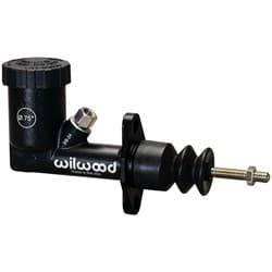 GS MASTER CYLINDER, .75" BORE INTEGRAL RESERVOIR, BLACK WILWOOD / 260-15098