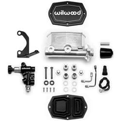 COMPACT TANDEM M/CYL KIT WITH BRACKET & VALVE, 1" BORE, POL WILWOOD - 261-14963-P