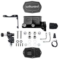 COMPACT TANDEM M/C & VALVE KIT MOPAR 4-BOLT, 1-1/8" BORE WILWOOD - 261-16798-BK
