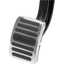 BRAKE & CLUTCH PEDAL PAD COVER RUBBER W/ STAINLESS TRIM PLATE WILWOOD - 330-15866