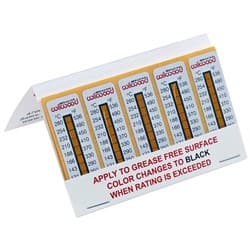 TEMPERATURE INDICATING STRIPS 121-280Â°C / 250-536Â°F, 10-PK WILWOOD - 400-15671