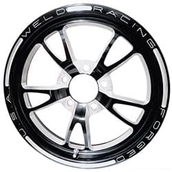 15x3.5 FULL THROTTLE 1.75" B/S BLACK 5x4.75" 1 PIECE RIM WELD - 782B-15274
