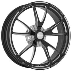 17x4.5" FULL THROTTLE 2.25"B/S BLACK 1 PIECE 5x4.5" WELD - 782B-1704204