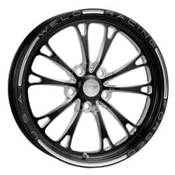 WELD V SERIES 17x4.5" - BLACK 5x4.75" PCD, 2.25" B/S WELD - 784B-1704274