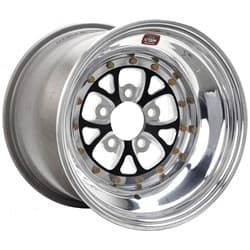 'V' SERIES 15 x 10,4.5"BC,3"BS BLACK WELD / WE784B-510206