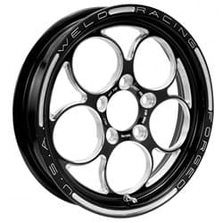 15X3.5 MAGNUM DRAG 1.75 B/S 5X4.75 FRONT RUNNER**BLACK** WELD - 786B-15274