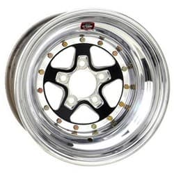 ALUMA-STAR 15"x 8" 4.5"BC 3"BS BLACK WELD / WE788B-508206