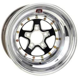 ALUMASTAR 15"x8",4.75"BC,3"BS BLACK WELD / WE788B-508276