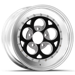 MAGNUM III RT WHEEL 15" X 8" 5X4.5" B/C, 4.5" B/S - BLACK WELD / 792B-58208