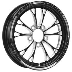 V-SERIES 15x3.5" 1 PIECE BLACK 5x4.5", 2.25" BS WELD / 84B-15202