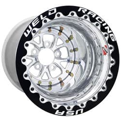 V-SERIES BLACK 15x8 3.0B/S SBL 5x4.75 BOLT CIRCLE WELD / 84B-508276f