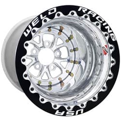 V-SERIES 15x12" BLACK CENTRE 5x4.5", 3.0" B/S, BLACK MT DBL WELD / 84B-512206MB