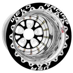 V-SERIES 15x10" BLACK CENTRE 5x4.50" 4.0" B/S, BLACK MT SBL WELD / 84B510208F