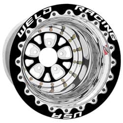 V-SERIES 15x10" BLACK CENTRE 5x4.75", 4.0" BS, BLACK MT SBL WELD / 84B510278F