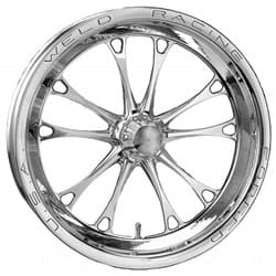 V-SERIES 1PCE 17x3.5" POLISHED 1.75 BS, STRANGE SPINDLE MOUNT WELD / 84P-17001