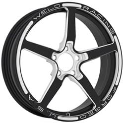 ALUMASTAR 17x4.5 1 PIECE FRONT 2.25" B/S 5x120, POLISHED WELD / 88-1704254