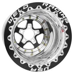 ALUMASTAR 15"x12", 5X4.5" PCD 3" BS BLK CENTRE BLK DBL M/T WELD / 88B-512206MB