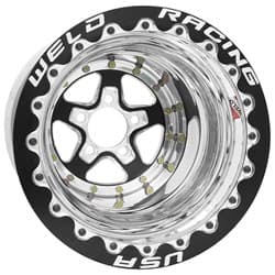 ALUMASTAR 15"x12", 5X4.75" PCD 3" BS, BLACK CENTRE, BLACK DBL WELD / 88B-512276MB