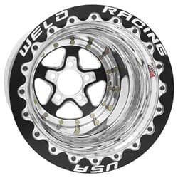 ALUMASTAR 15"x8"5x4.75"BC 4"BS M/T SBL BLACK CENTRE WELD WE88B508278F