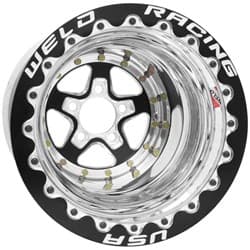 ALUMASTAR 15"x9"5x4.50"BC 5"BS M/T SBL BLACK CENTRE WELD WE88B509210F
