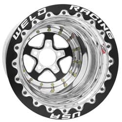 ALUMASTAR 15"x10"5x4.5"BC,5"BS M/T ULTRALITE SBL BLACK CENTRE WELD WE88B510210F