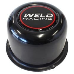 REPLACEMENT BLACK 2.20" CENTRE CAP SUIT 5 STUD WELD WHEELS WELD - 605-5073B