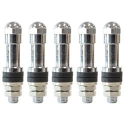 VALVE STEM & VALVE CAP 5PK ALL SPINDLE FRONTS RUNNER.TLC502-4 WELD - P613-0350