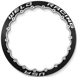 15" 18 HOLE ALPHA-1 BEADLOC BLACK MT SCALLOP WELD - P650-5279MTB