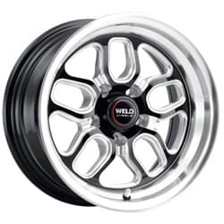 WELD BLACK LAGUNA 15x5 5x4.5" ET19 3.75" B/S GLOSS 1 PIECE WELD - S107BC067375