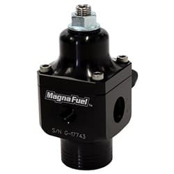 BLACK 2 PORT CARB FUEL REG -10 IN,  2 x -6 OUT, 4-12PSI MAGNAFUEL / MP9633