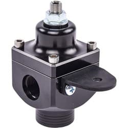 LARGE 2 PORT FUEL REG BLACK -10 IN, 2 X -8 OUT, 4-12 PSI MAGNAFUEL / MP-9833-BLK