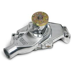 SB CHEV ALLOY SHORT WATER PUMP POLISHED WEIAND - 9208P