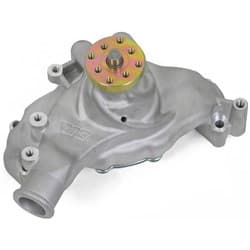 BB CHEV ALLOY LONG WATER PUMP SATIN FINISH WEIAND - 9242