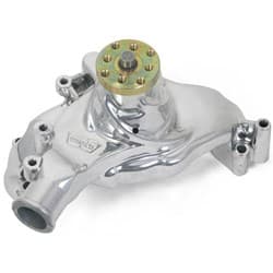 BB CHEV ALLOY LONG WATER PUMP POLISHED WEIAND - 9242P