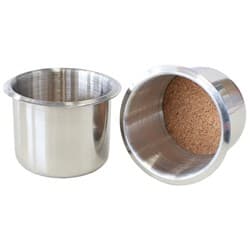 WATSONS STAINLESS CUP HOLDERS SMALL DROP IN STYLE ( PAIR ) WSW - 43010