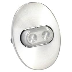 BILLET OVAL SINGLE POWERWINDOW 3 WIRE ROCKER SWITCH & BASE WSW - L39BOS