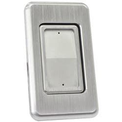 BILLET CHISELED SINGLE POWER WINDOW SWITCH BRUSH ALUM WSW - PW-5SC