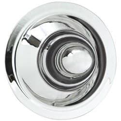 CHROME BULLET CAP 3-1/2 TALL SMOOTH SUIT RALLYE, OEM WHEELVINT - 1026