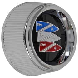 67-70 BUICK RALLYE CAP 1.5" TALL BLACK BACKGROUND WHEELVINT - 2023